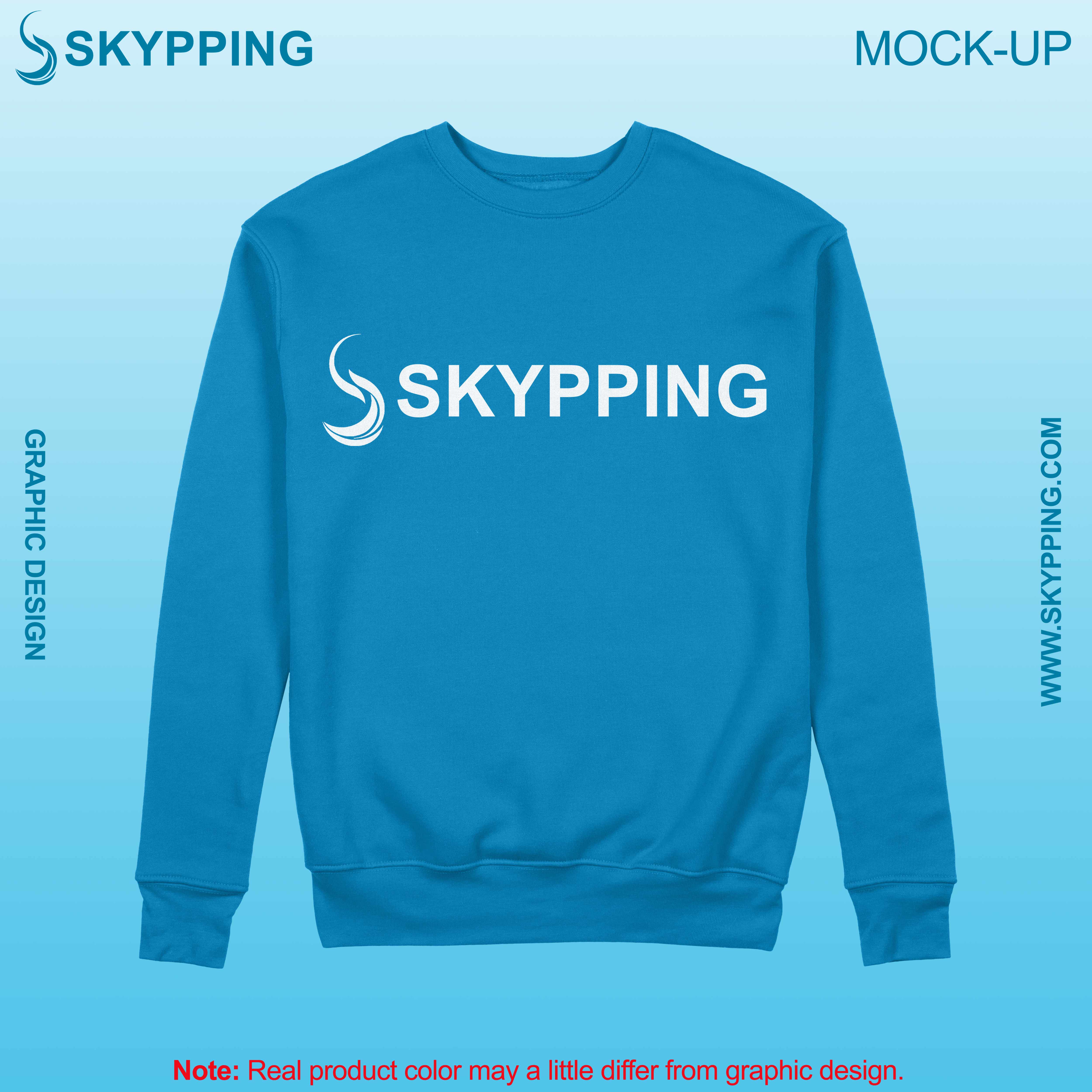 Sweatshirt with set-in style sleeve
